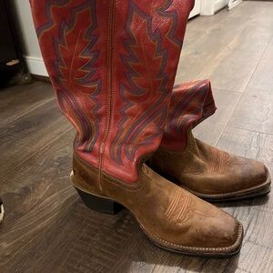 Twisted X Red and Brown Men's Boots